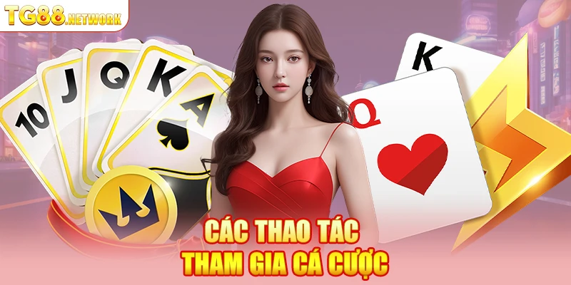 Các thao tác tham gia cá cược